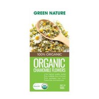 Trà Hoa Cúc La Mã Nguyên Bông Hữu Cơ, Organic Chamomile Flowers (100g) - GREEN NATURE