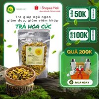 Trà Hoa Cúc Sunbeleaf giúp ngủ ngon, hỗ trợ tiêu hóa, giảm viêm và đau nhức xương khớp, trà thảo mộc túi zip 100g