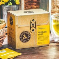 Trà hoa cúc túi lọc Langfarm, 25 tép, hộp, mẫu quấn dây kraft