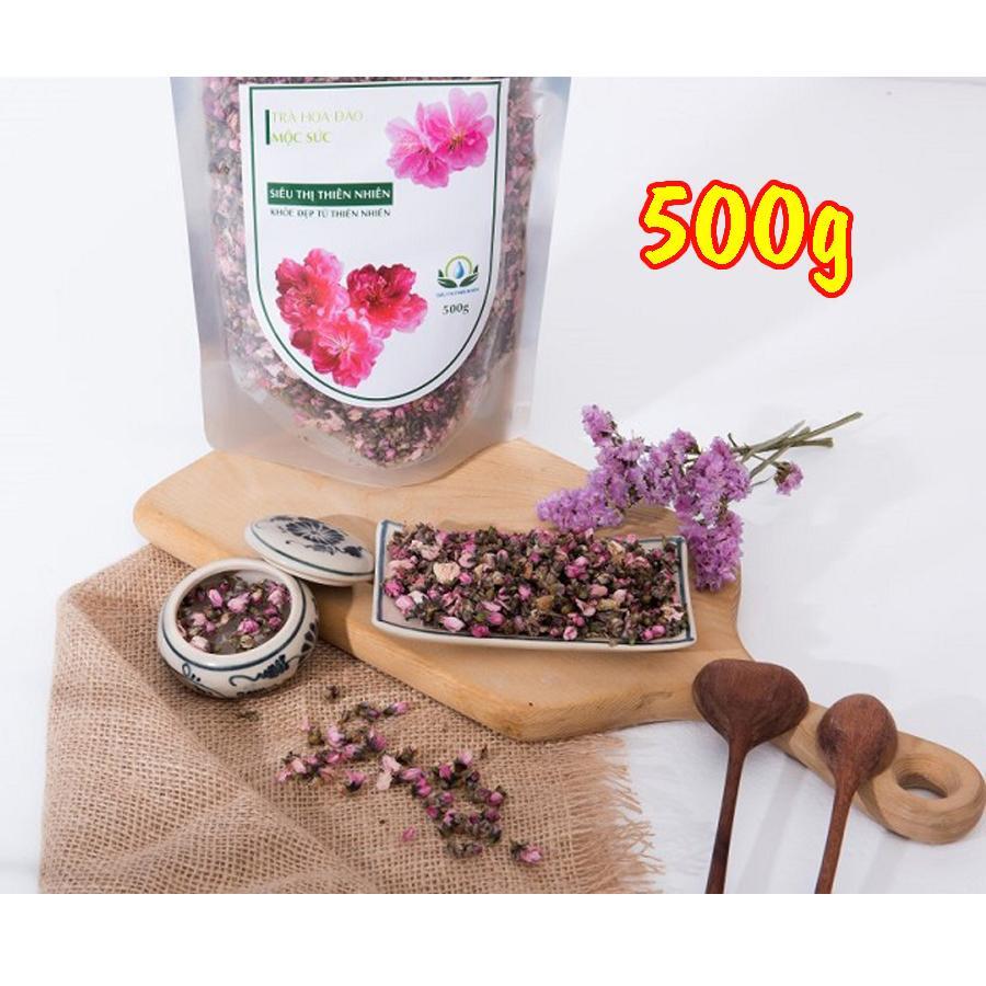 Trà hoa đào sấy khô mộc sắc gói 500g