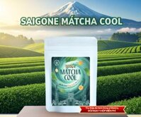 Trà Hòa Tan Matcha Kim Quất Bạc Hà Saigone Matcha Cool | Mát Lạnh, Tỉnh Táo, Tện Lợi, Giải Nhiệt, SX Từ Matcha Haru (Túi 204g)