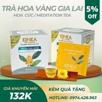 Trà Hoa Vàng Gia Lai & Hoa Cúc KINKA - Hỗ trợ giảm căng thẳng, thư giãn tinh thần (20gói x 2g)