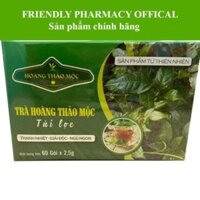 Trà Hoàng Thảo Mộc túi lọc-  hỗ trợ cho người mắc bệnh dạ dày, tim mạch, tiểu đường (60 gói)
