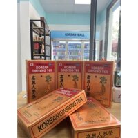 TRÀ HỒNG SÂM HOÀ TAN KOREAN GINSENG TEA TĂNG CƯỜNG SỨC KHOẺ HỘP ĐỎ 3G X 100 GÓI