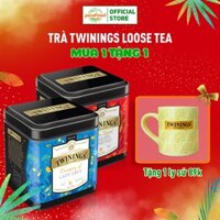 Trà Lá lớn Sấy Khô Twinings tea Hộp Thiếc 100gram | Twinings Orangery of Lady Grey, Golden Tipped English Breakfast