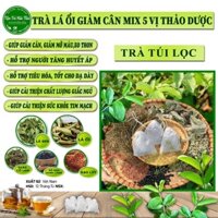 Trà Lá Ổi Mix 5 Vị Thảo Mộc : Lá Ổi,Lá Sen,Giảo Cổ Lam,Gạo Lứt,Đỗ Đen Xanh Lòng Giúp Giảm cân,Tốt cho dạ dày