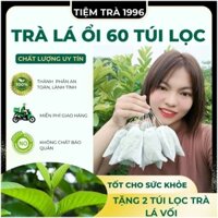 Trà Lá Ổi Tiệm Trà 1996 Combo 60 túi lọc Giảm Cân, Giảm Mỡ Bụng, Giảm tiểu đường, huyết áp