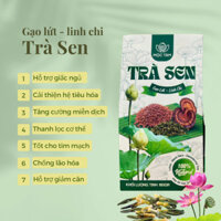 Trà lá sen tâm sen gạo lứt linh chi, giảm cân cấp tốc, giảm mỡ bụng, ngủ ngon, cải thiện tiêu hóa - Hộp 60 gói