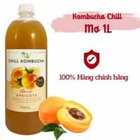 Trà lên men Chill Kumbucha Apricots Việt Nam vị mơ chai 1000ml