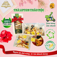 TRÀ LIPTON, Hộp 10 gói Mix: Trà Lipton, Long Nhãn, Kỉ Tử, Cam Thảo, Táo Đen, Táo Đỏ,Nho khô,Xí Muội,Trần Bì)