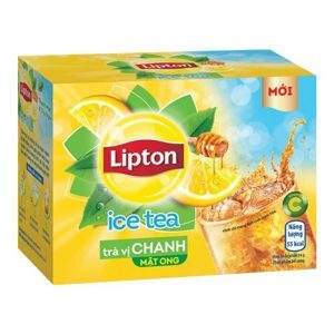 Trà Lipton ice tea hòa tan vị chanh mật ong - hộp 224g (16 gói x 14g)