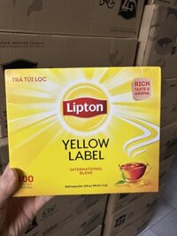 Trà Lipton túi lọc Nhãn Vàng – Hộp 100 Gói Nhúng