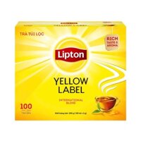 TRÀ LIPTON TÚI LỌC NHÃN VÀNG YELLOW LABEL (100 TÚI x 2G / HỘP) - KM SYNTHETIC