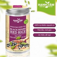 Trà Mầm đậu đen mix mầm gạo lứt đỏ Hạnh Tâm 500Gr, sấy lạnh, giàu GABA, thanh nhiệt, dễ ngủ