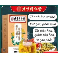 Trà Mát Gan ,Giảm Mụn Bổ Phổi Kỷ Tử, Hoa Cúc Hạt Quế Đồng Nhân Đường _Trà Thảo Dược Tốt Sức Khỏe Hộp 40Goi