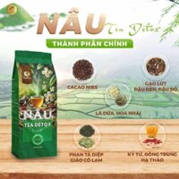 Trà Nâu TEA DETOX 12 Vị Thảo Dược Thải độc Thanh lọc cơ thể 20 túi x20gr