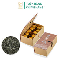 Trà Nõn Tôm Ô Long Cầu Tre Việt Hộp Gỗ 100g