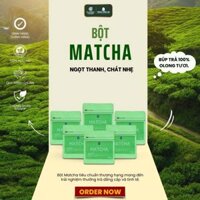 (Trà Ô long) Bột Matcha Bách Vị Trà Cao Cấp - Túi Zip - 100gr