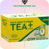 Trà ô long vị chanh TEA+ PLUS chai 450ml