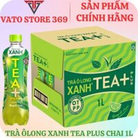 Trà ô long xanh TEA+ PLUS hương vị chanh chai 1 lít