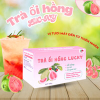 Trà ổi hồng Luc-Ky, trà túi lọc trà trái cây tươi bổ sung vitamin c hộp 30 gói.