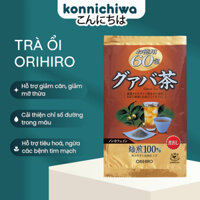 Trà ổi Orihiro hỗ trợ Giảm Cân cải thiện chỉ số đường trong máu, ngừa các bệnh tim mạch túi 60 gói Nhật Bản - Konnichiwa