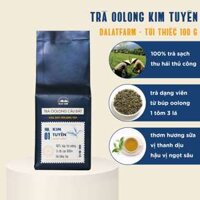 Trà Oolong Ô long Kim Tuyên Cầu Đất Dalat Farm - Túi 100Gr
