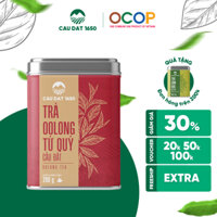Trà Oolong Tứ Quý Cầu Đất Hộp Thiếc 200gr