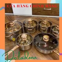 TRẢ ORDER - Bộ nồi 6 món vung kính angelberg hàng nhập Đức