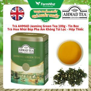Trà pha ấm AHMAD Trà Xanh Hoa Nhài hộp thiếc 100 g