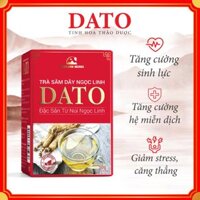 Trà sâm dây Ngọc Linh DATO 25 gói x2g, Trà, Thảo Mộc túi lọc Tăng cường sức khỏe