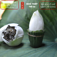 [Trà sen cổ Huế tươi-cấp đông] 10 bông đóng thùng xốp và đá khô vận chuyển an toàn