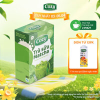 Trà Sữa Matcha Cozy Hòa Tan 3IN1 (170gr - 10 gói) Hương Vị Ngọt Thơm, Không Lo Tăng Cân