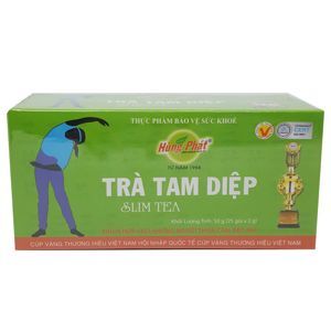 Trà tam diệp thế hệ 1 hùng phát hộp 25 gói x 2g