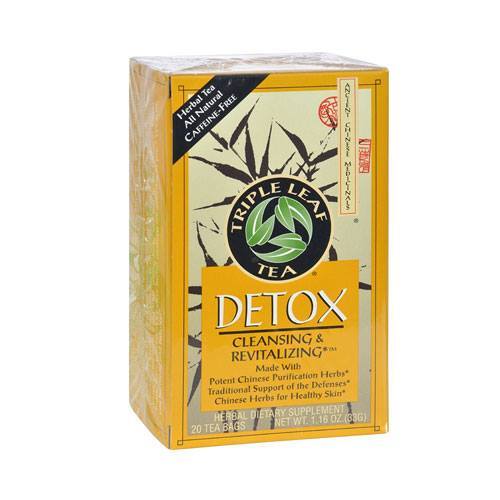 Trà thảo dược thanh lọc cơ thể Triple Leaf Tea Detox Cleansing & Revitalizing - 20 túi