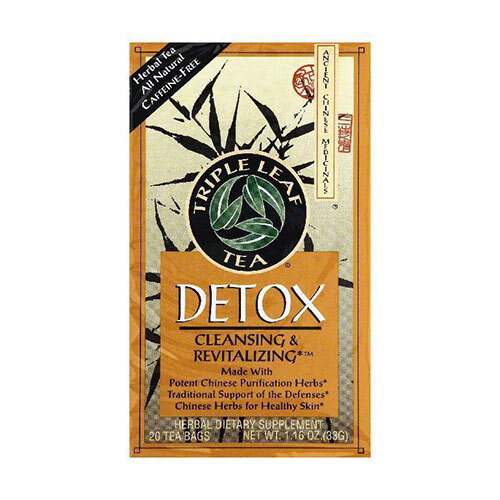 Trà thảo dược thanh lọc cơ thể Triple Leaf Tea Detox Cleansing & Revitalizing - 20 túi