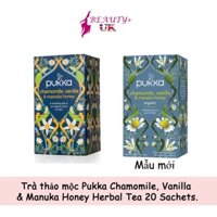 Trà thảo mộc Pukka Chamomile, Vanilla & Manuka Honey Herbal Tea 20 Sachets