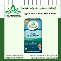 Trà thảo mộc thanh lọc cơ thể, thải độc detox Organic India Tulsi Detox Kahwa