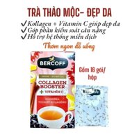 Trà thảo mộc và trái cây BERCOFF COLLAGEN BOOSTER có chứa Vitamin C 16 x 1,5g( 24g) Hàng Séc