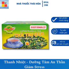 Trà tim sen hùng phát hộp 25 gói x 2g