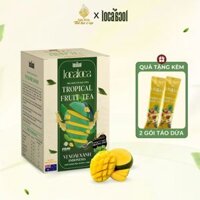 Trà trái cây hạt chia LOCALOCA hoà tan vị Xoài Xanh hộp 300g (20 gói x 15g)