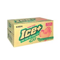 Trà Trái Cây Ice+ vị Đào - Thùng 24 Chai 490ml (Thùng)