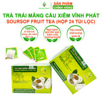 Trà trái mãng cầu xiêm Vĩnh Phát (Trà túi lọc) giúp ngủ ngon, tốt cho người tiểu đường, cao huyết áp