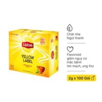 Trà Túi Lọc Lipton Nhãn Vàng 2g X 100 Gói hàng chính hảng