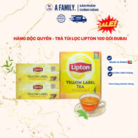 Trà Túi Lọc Lipton Nhãn Vàng 100 gói - Made in Dubai