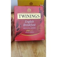 Trà túi lọc twinings english breakfast tea black tea hộp 100 gói