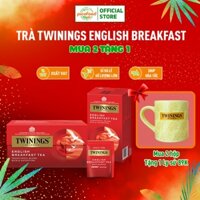 Trà túi lọc Twinings of London English Breakfast Tea hộp 25 gói | trà đen Anh Quốc thượng hạng - Pico Food