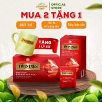 Trà túi lọc Twinings of London English Breakfast Tea hộp 25 gói | trà đen Anh Quốc thượng hạng - Pico Food