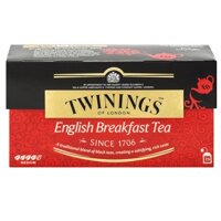 Trà túi lọc Twinings Tea English Breakfast - 25 tea bags