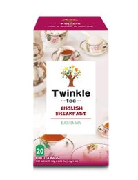 Trà TWINKLE English Breakfast hộp 36g (20 túi lọc x 1.8g) - Hộp 36g